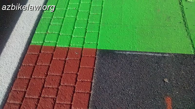 IMG_20150125_103833380_01.JPG - close-up of the texture. University Dr textured bike lane project / city of Tempe